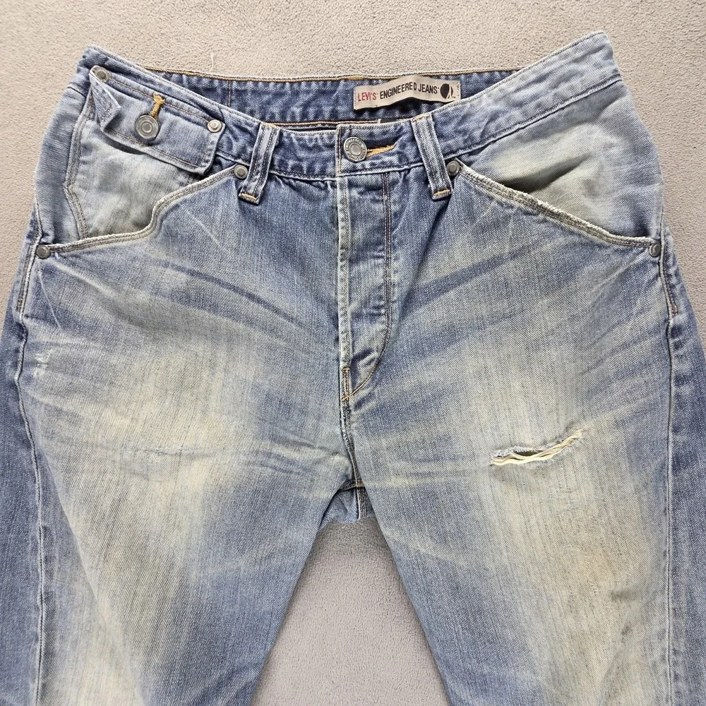 Vintage‎ Levis Engineered Jeans Mens 10th Anniversary Twisted Flap Fits 32x26